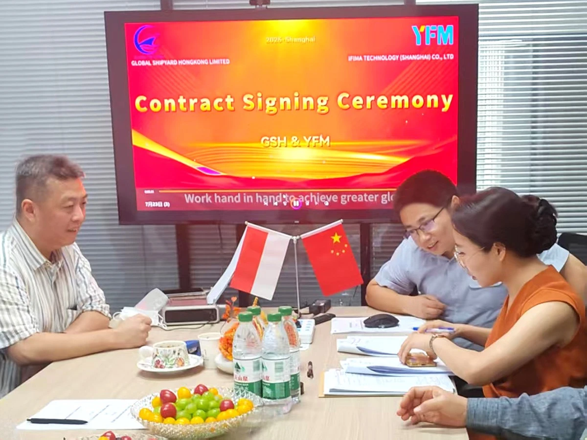 Contract Signing --- YFM crane Contract Signing --- YFM crane